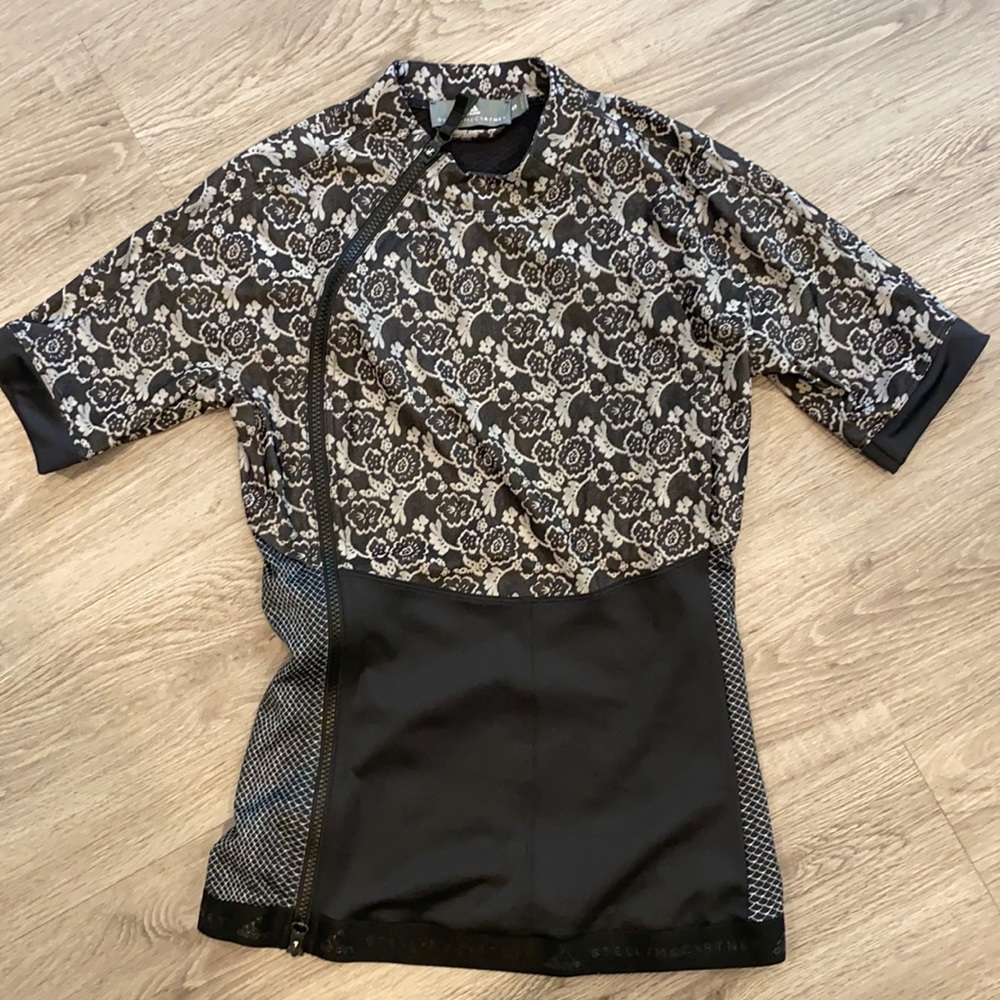 Limited edition adidas by Stella McCartney athletic top with lace detailing